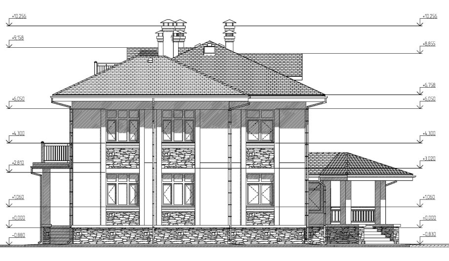 Фасад чертеж