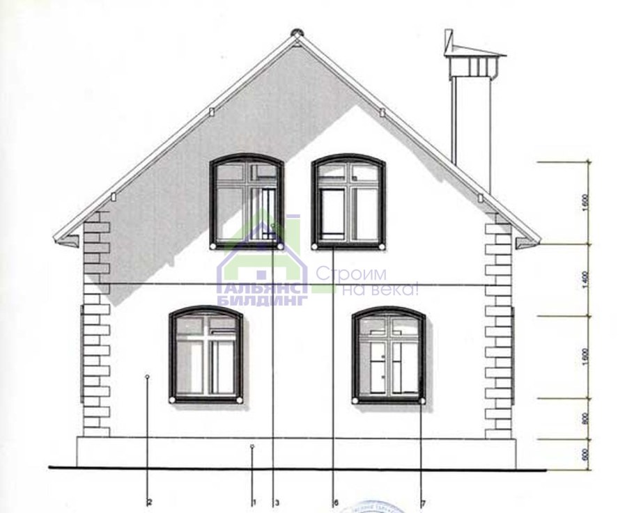 Расположение окон на фасаде дома