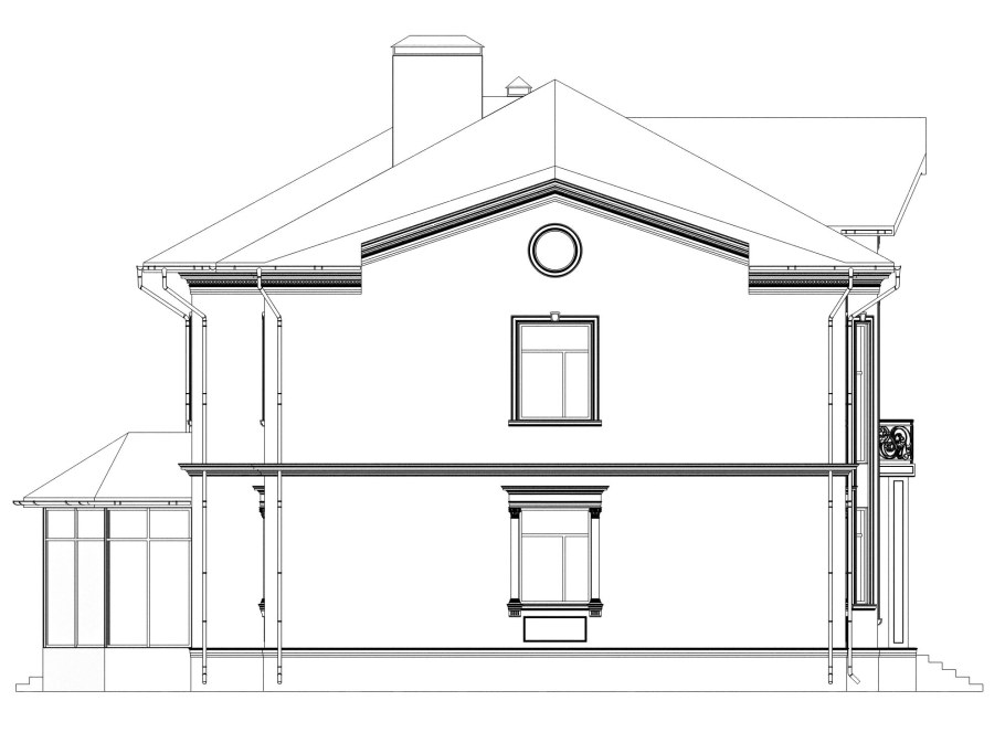 Фасады домов чертежи