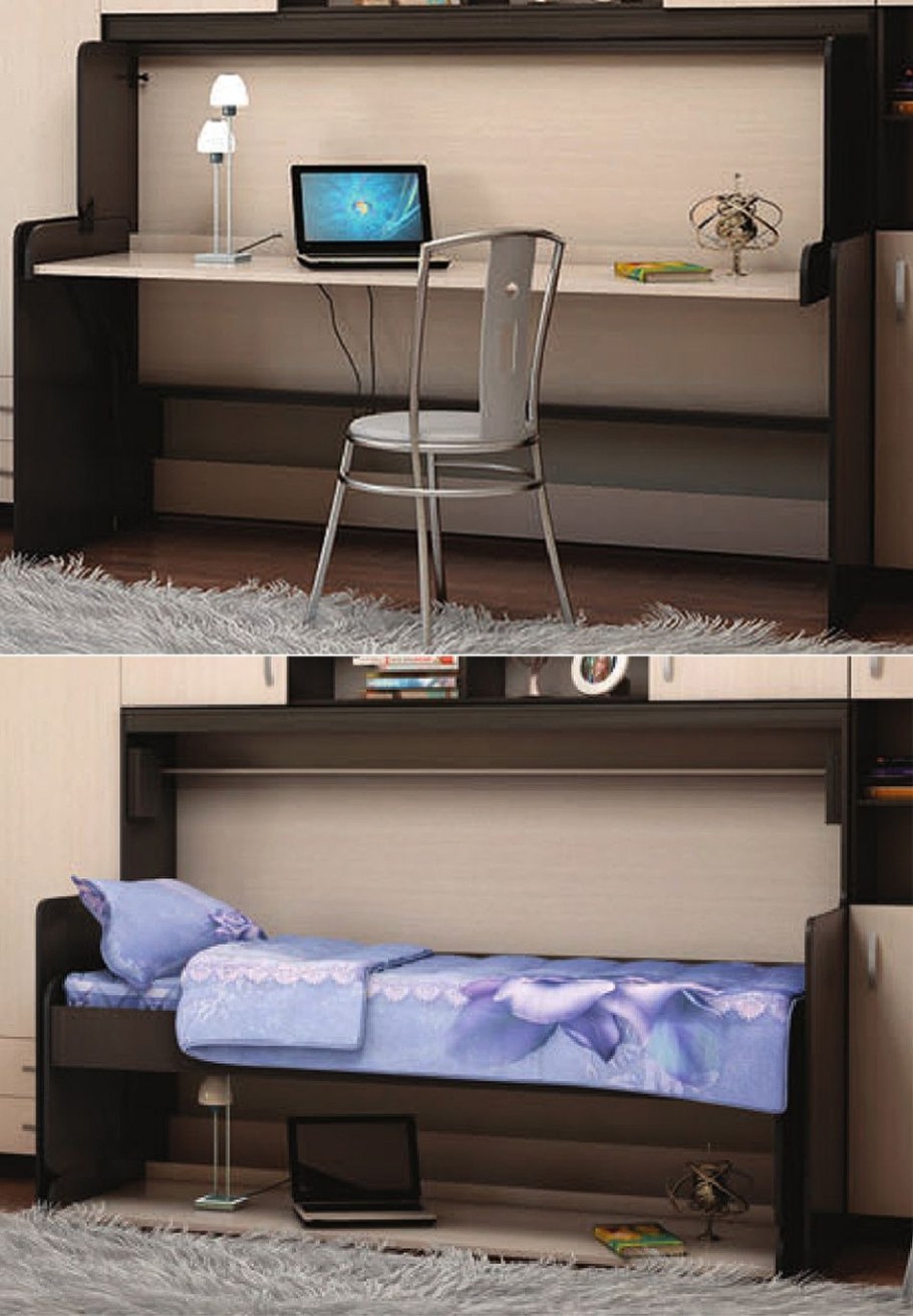 Детская кровать трансформер со столом