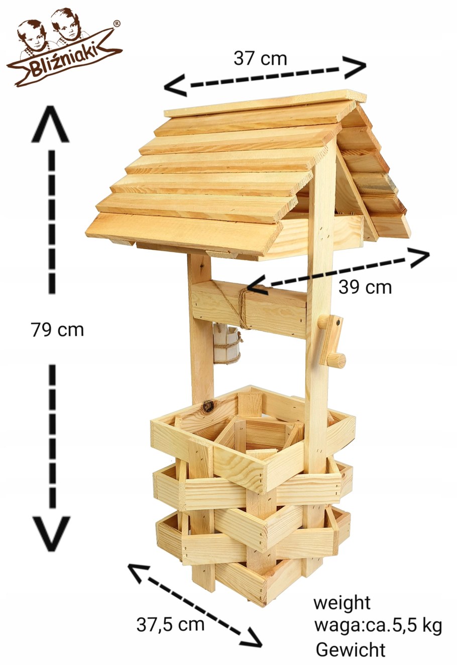 Декоративный колодец Размеры