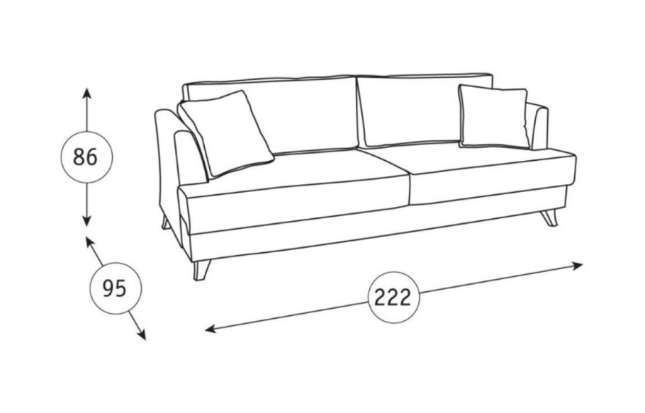 Диван Арно угловой Тип раскладывания еврософа 3,2 м