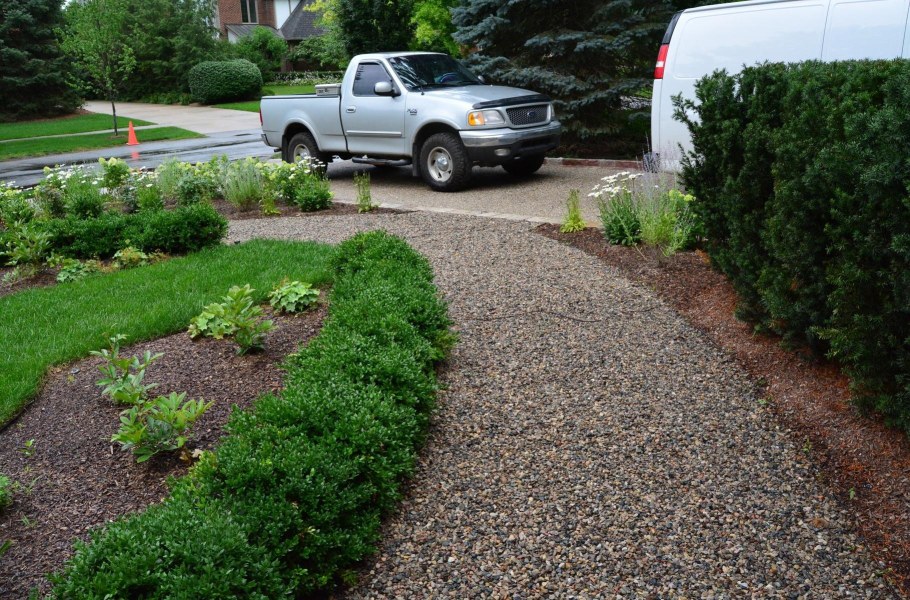 Гравийная отсыпка Речной гравий