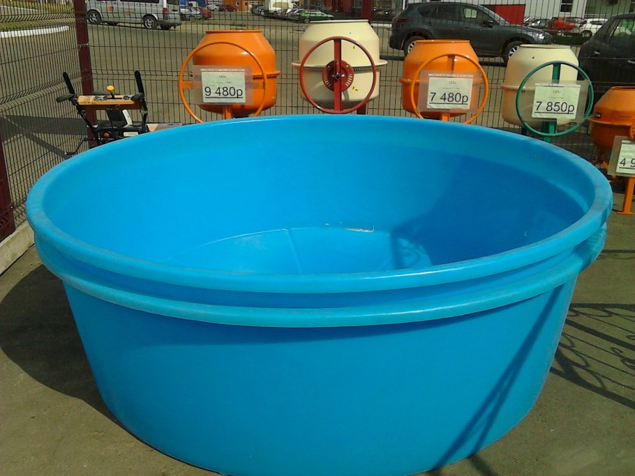 Купель большая круглая синяя d=2м v=3100л