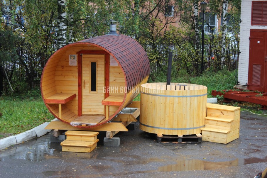 Бочка для бани купель