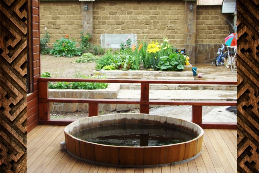 Купель на веранде