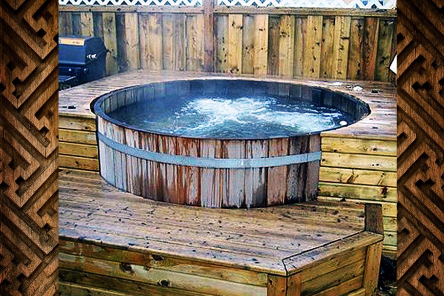 Купель джакузи для бани