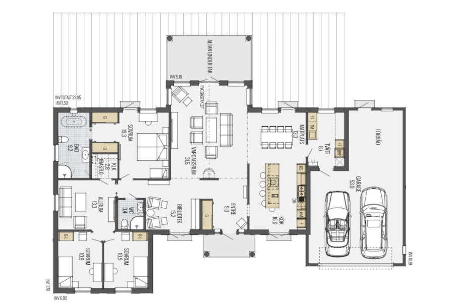 Скандинавский дом план