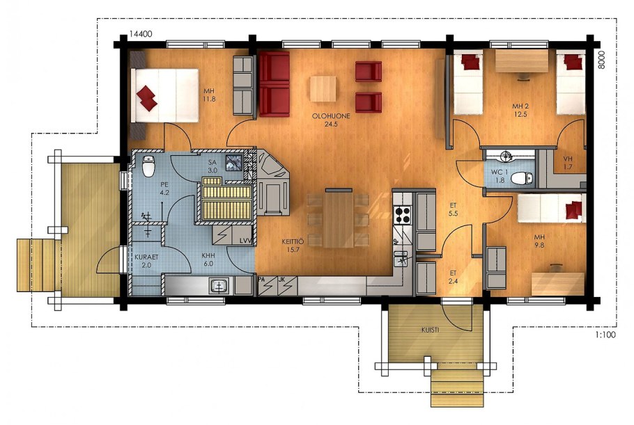 Планировка финских домов 100-120 кв.м