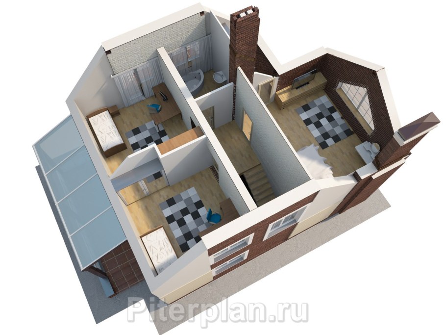 Планировка комнат в коттедже