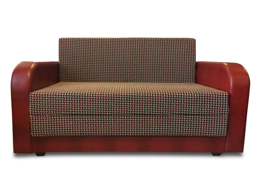 Бордовый диван Чебурашка