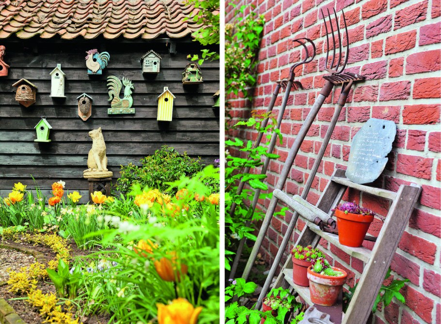 Декор сада в деревенском стиле