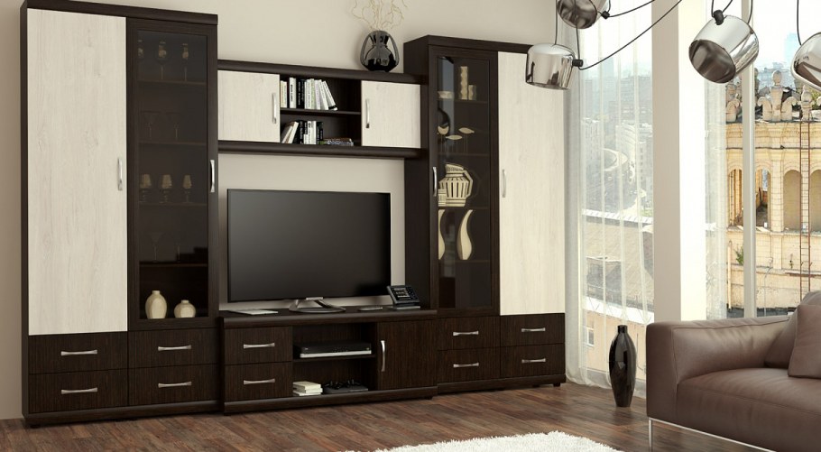 Стенка Линда комплектация 2 артикул 40611