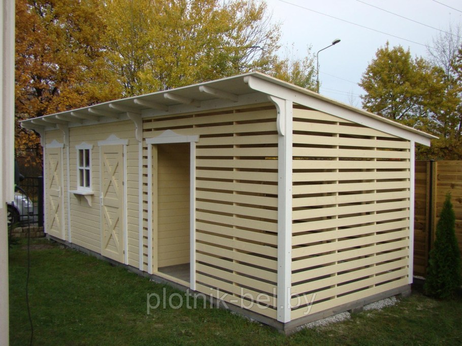 Хозблок с дровником 5х2