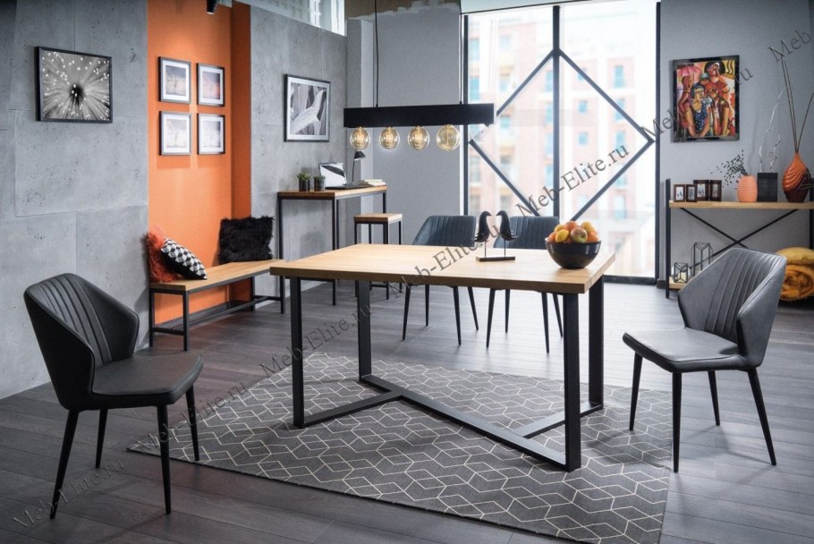 Стол обеденный Alaras II 140 расклад. Черный