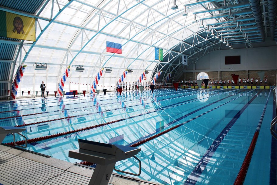 Открытый бассейн Пенза Ахуны зимой