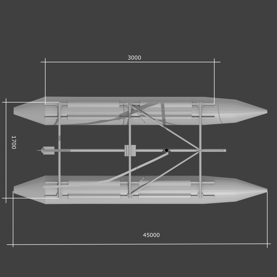 Парусный катамаран Тимур