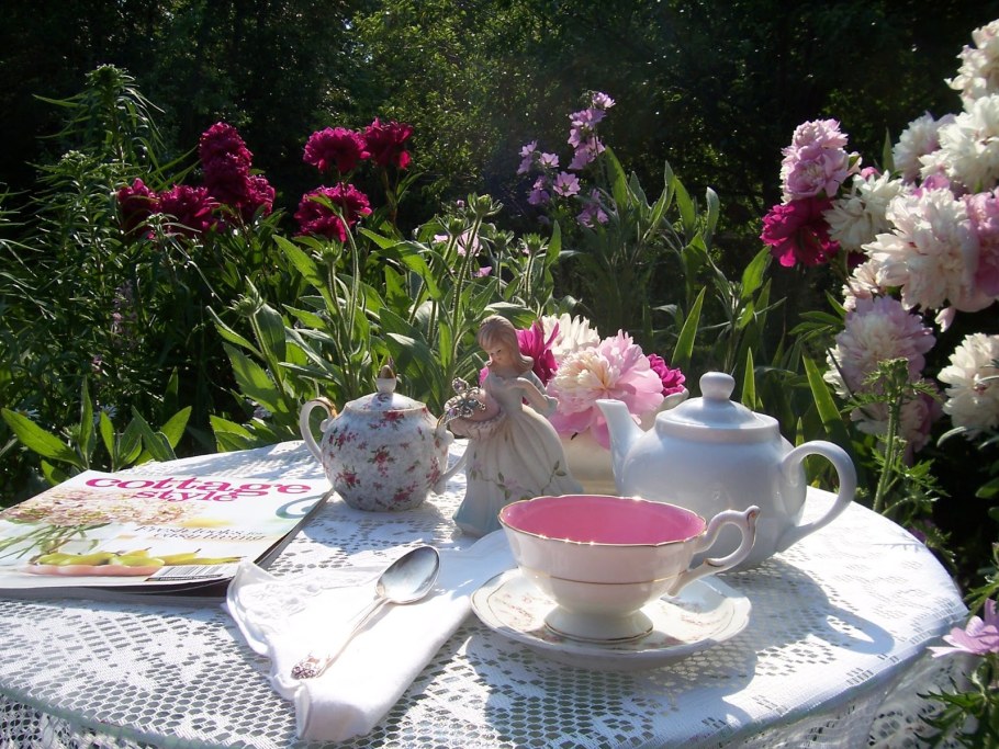 Летнее чаепитие в саду