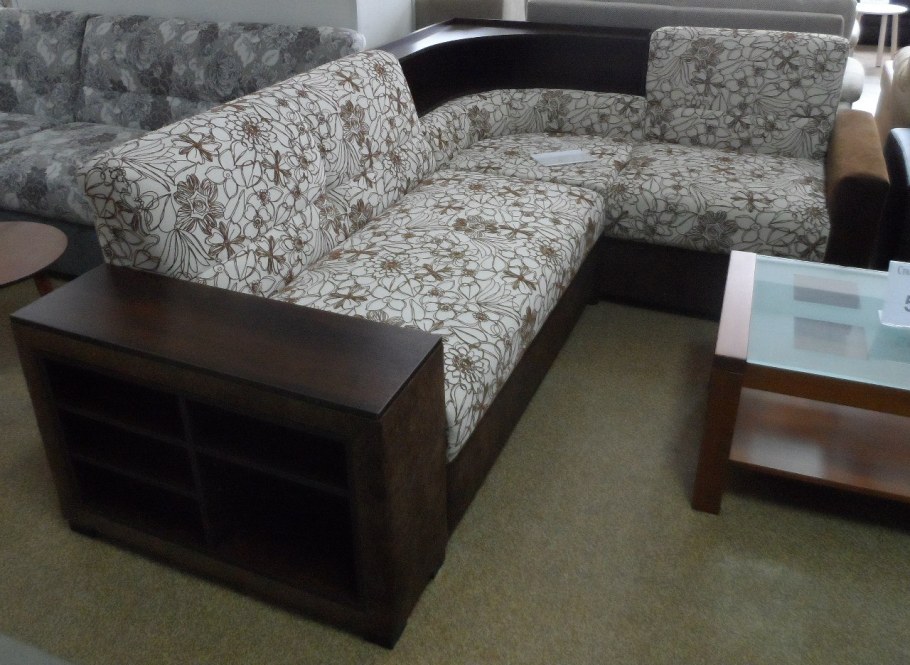 Диван угловой с полкой Виктория 3