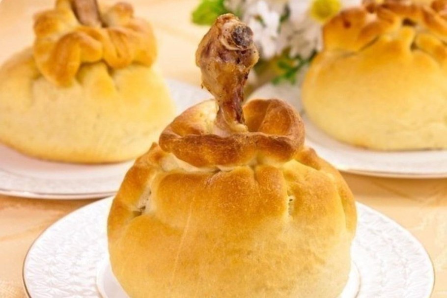 Куриная ножка в тесте