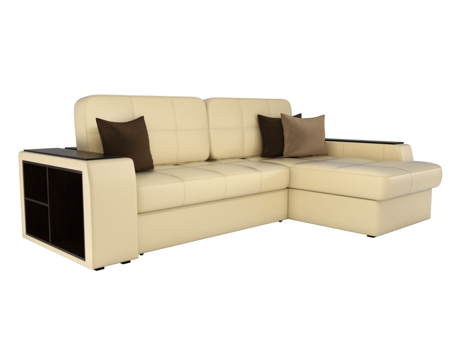 Диван угловой Брюссель коричневый