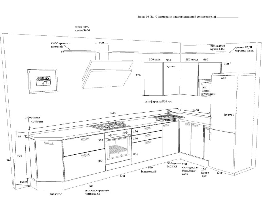 Кухонная мебель составные части