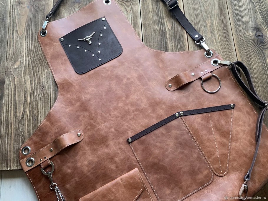 Кожаный фартук мужской