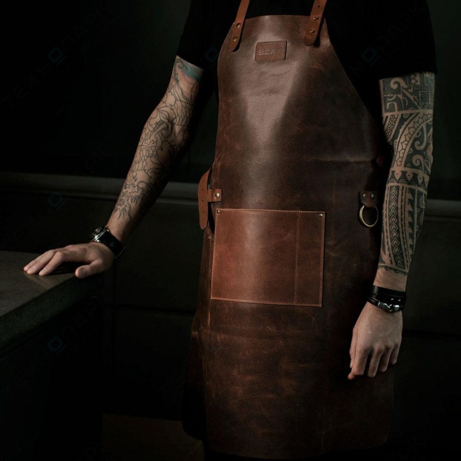 Фартук из кожи для мужчин