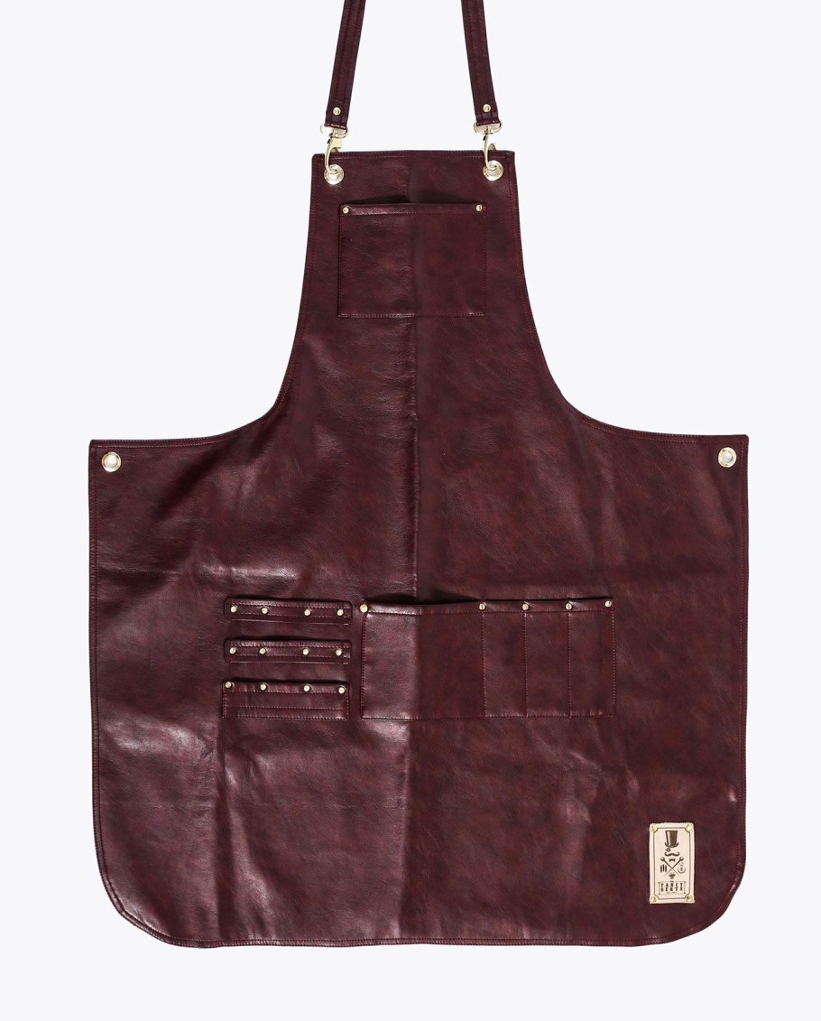 Фартук кожаный коричневый