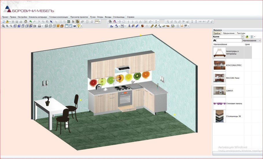 3d проектирование мебели про100