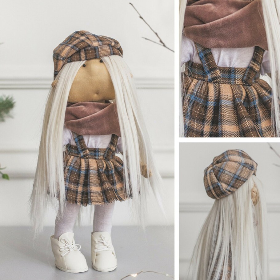 Набор для шитья "интерьерная кукла ева" 30см 4779881