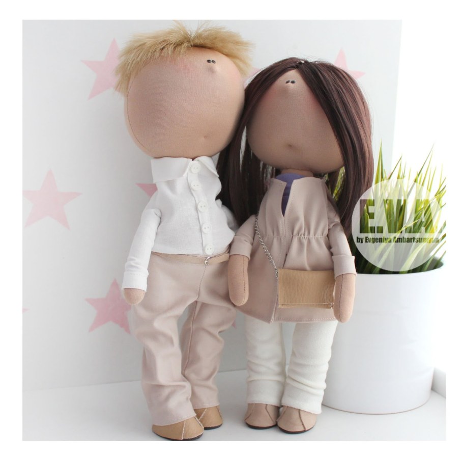 Интерьерные куклы из ткани