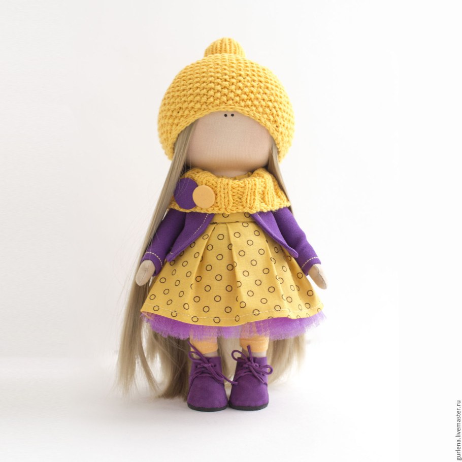 Ярмарка Мастеров Винтажная интерьерная кукла