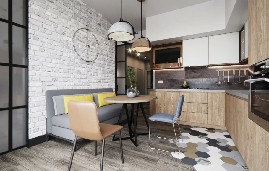 Кирпич в интерьере квартиры