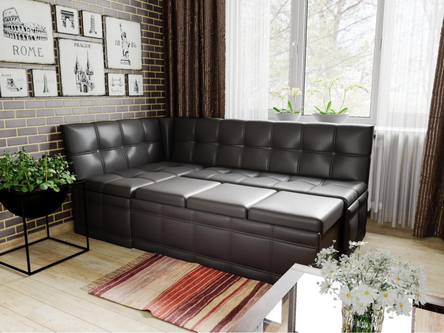 Велюр серия Вуд диван лофт