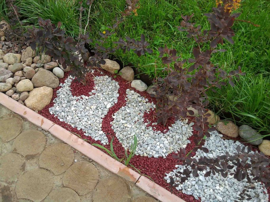 Морская галька в интерьере