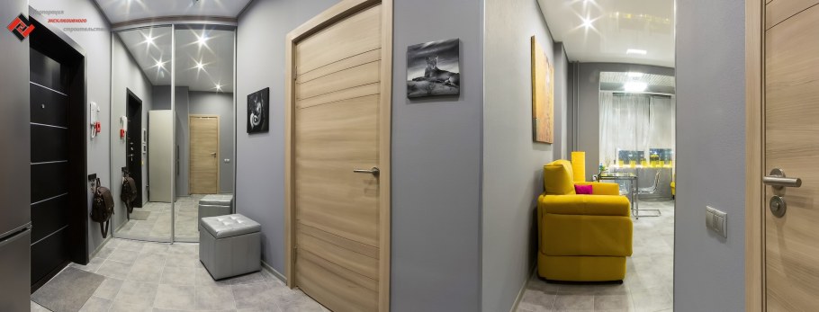 Дизайн студии 24 метров в императорских Мытищах