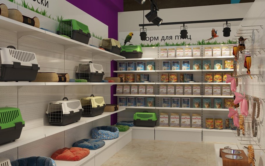 Зоомагазин интерьер