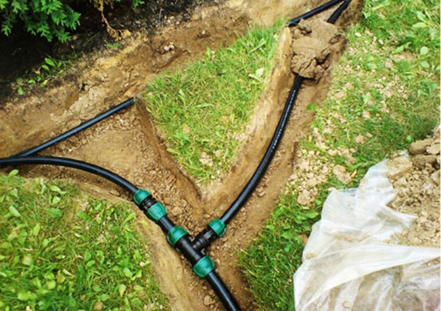 Схема дачного водопровода из ПНД труб