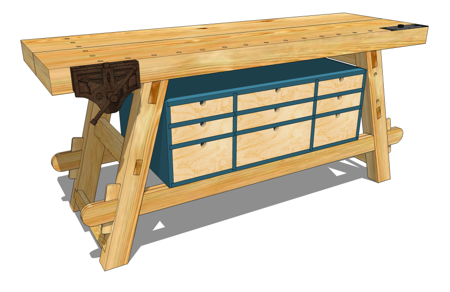 Верстак столярный 3000мм,1500мм