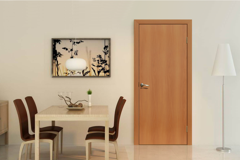Ламинированная межкомнатная дверь итальянский орех 2100х900