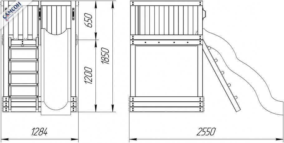 Спортивно-игровой комплекс Самсон 1-й элемент