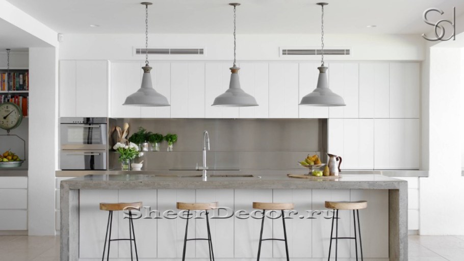 Кухонный фартук бетон