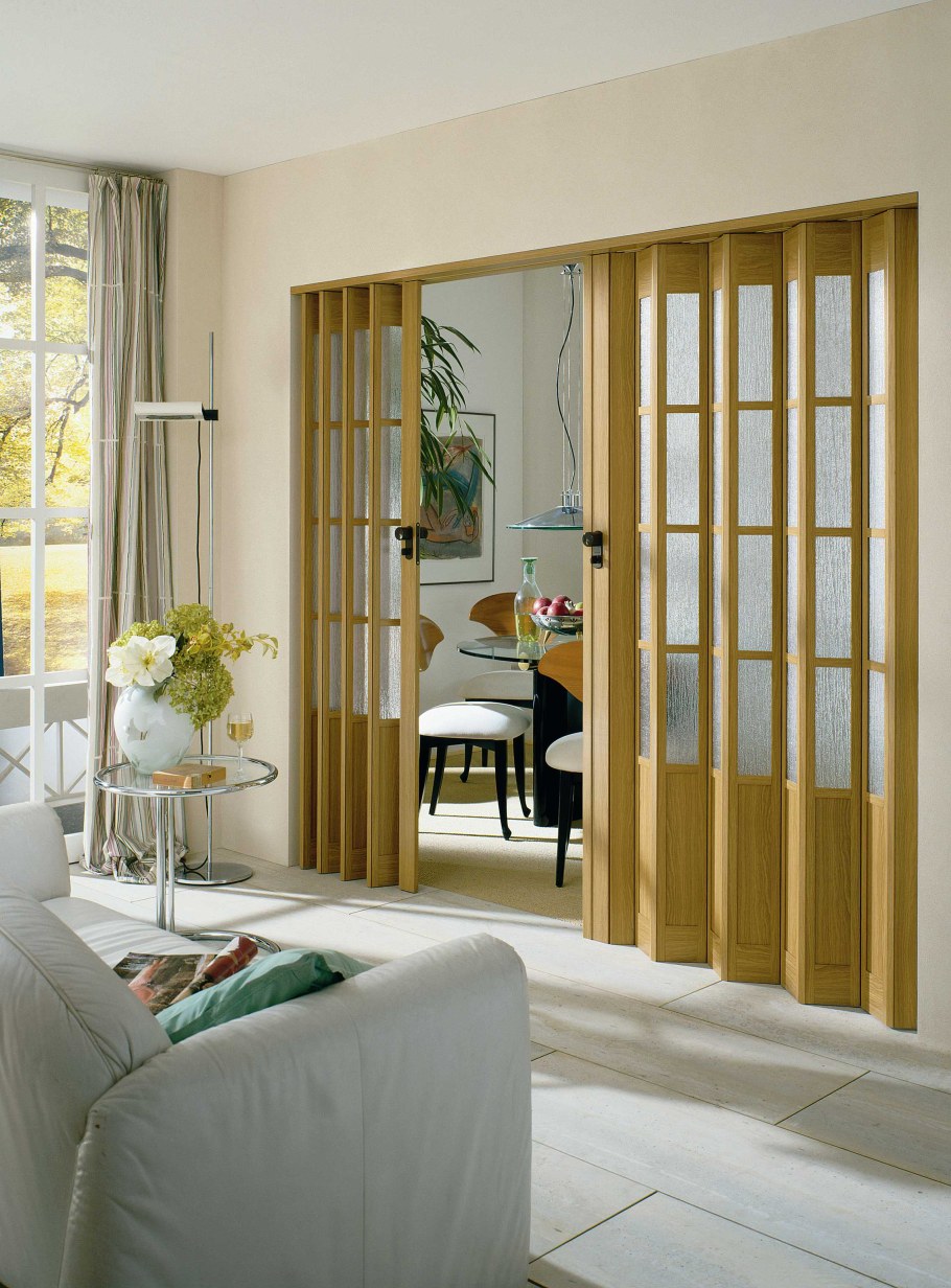 Двери межкомнатные раздвижные гармошка