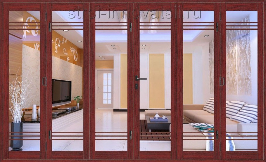 Межкомнатные перегородки гармошка аристо