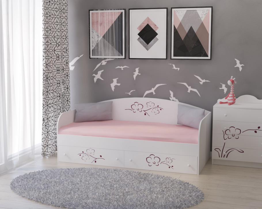 Кровать модница 4