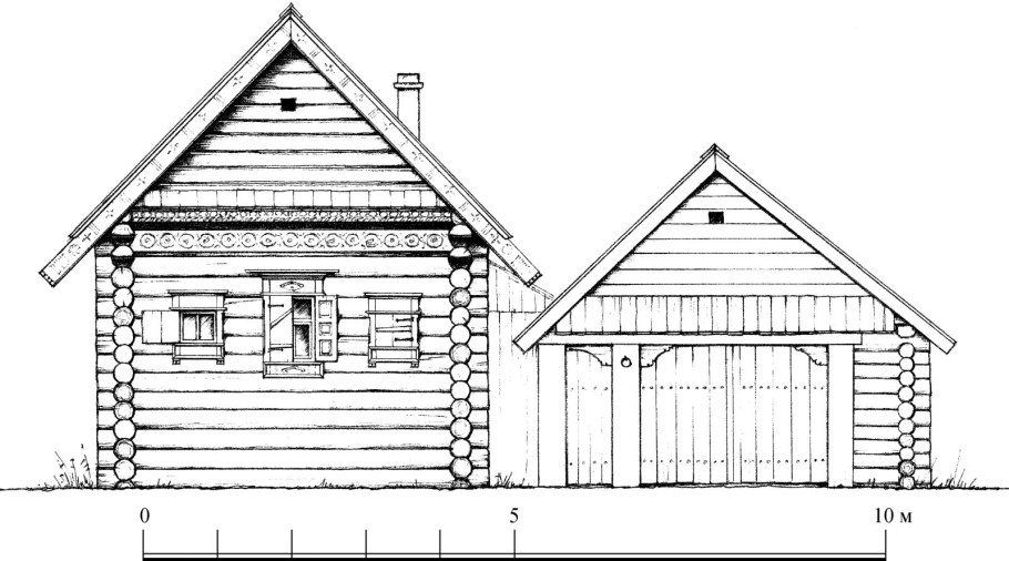 Изба рисунок