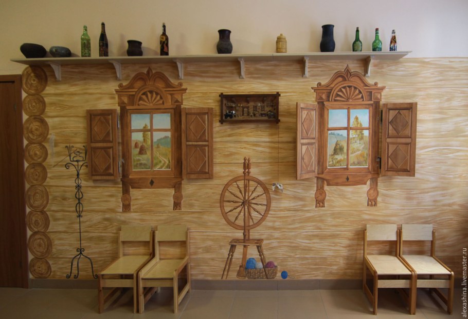 Русская изба пятистенок план