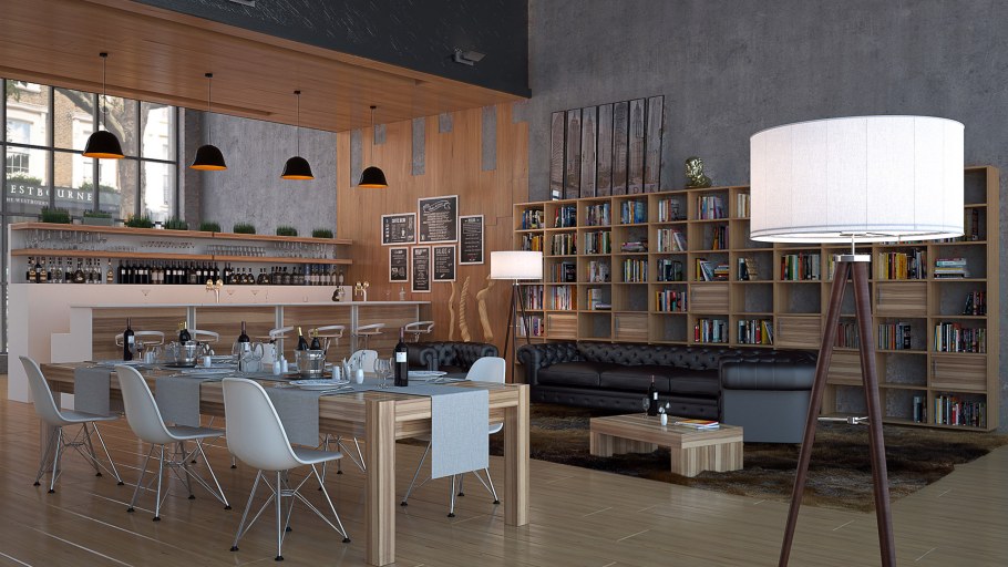 Квартира студия 40 кв.м в стиле лофт