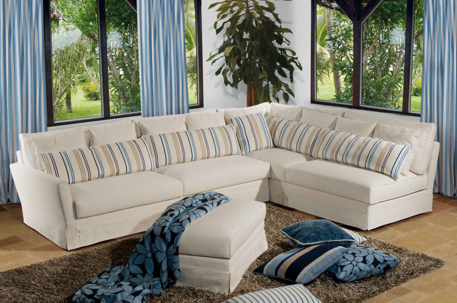 Угловой диван в стиле Прованс